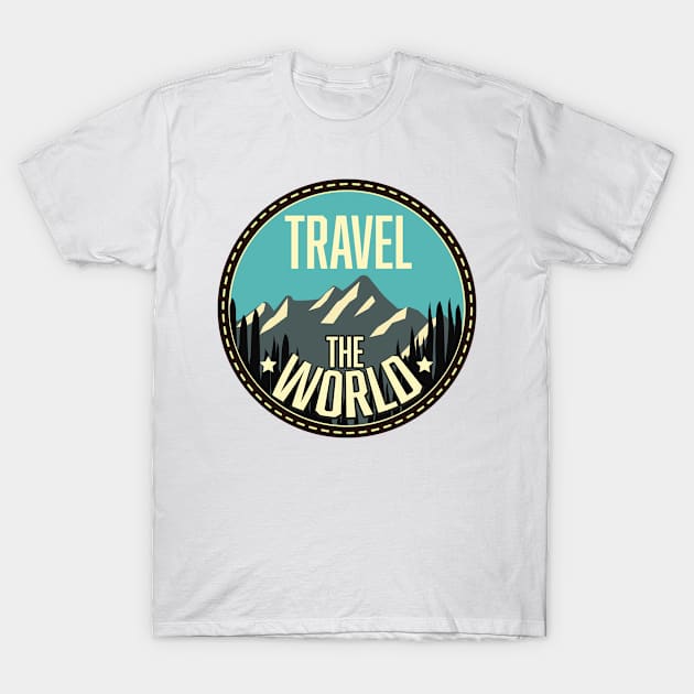 Travel The World logo T-Shirt by nickemporium1